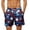 AB20 Blue, variant on Mens Swim Trunks American Flag Patriotic Swim Shorts Independence Day Soft Breathable Summer Holiday Swimwear