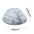 thumbnail image 3 of Tuvgenk Area Rugs Living Room Washable Soft Rug 12×16in Grey Oval Floor Mats, 3 of 8