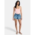 thumbnail image 2 of Madden NYC Women's Frayed Denim Shorts, Sizes XXS-XXL, 2 of 5