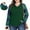 03 Green Grid Green, variant on Gleelist Plus Size Women’s V Neck Long Sleeve Hooded Grid Shirt Casual Vacation Blouses Fashion Plus Top(1X-5X)