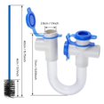 4 Pack 3/4 Inch PVC Condensate Trap for HVAC Systems with 16 Inch Brush ...