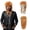 Orange, variant on CREAMILY 20 inch Blonde Spiked Mullet Rocker Wig for Men & Women – Ready-to-Wear 80s Punk Costume Hair for Halloween, Cosplay, 80s Party & Concerts