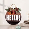 thumbnail image 2 of Eveokoki 11" Decor Hello Sign for Front Door. Hello Door Sign for Front Porch Decor, Rustic Door Decor, Housewarming Gifts New Home Decor, Welcome Hello Sign, 2 of 5
