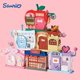 thumbnail image 2 of Sanrio-casa de juegos de Hello Kitty Kuromi para niños, juguetes de empalme apilables, vista de la calle, Cinnamoroll, adornos, regalo, 2 of 4