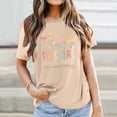 thumbnail image 1 of MKLEKYY Playeras De Algodon Mujer Camiseta Informal Y Versátil Con Estampado De Letras Para Mujer, Ideal Para El Día Del Maestro Y La Temporada Escolar Talla M, 1 of 3