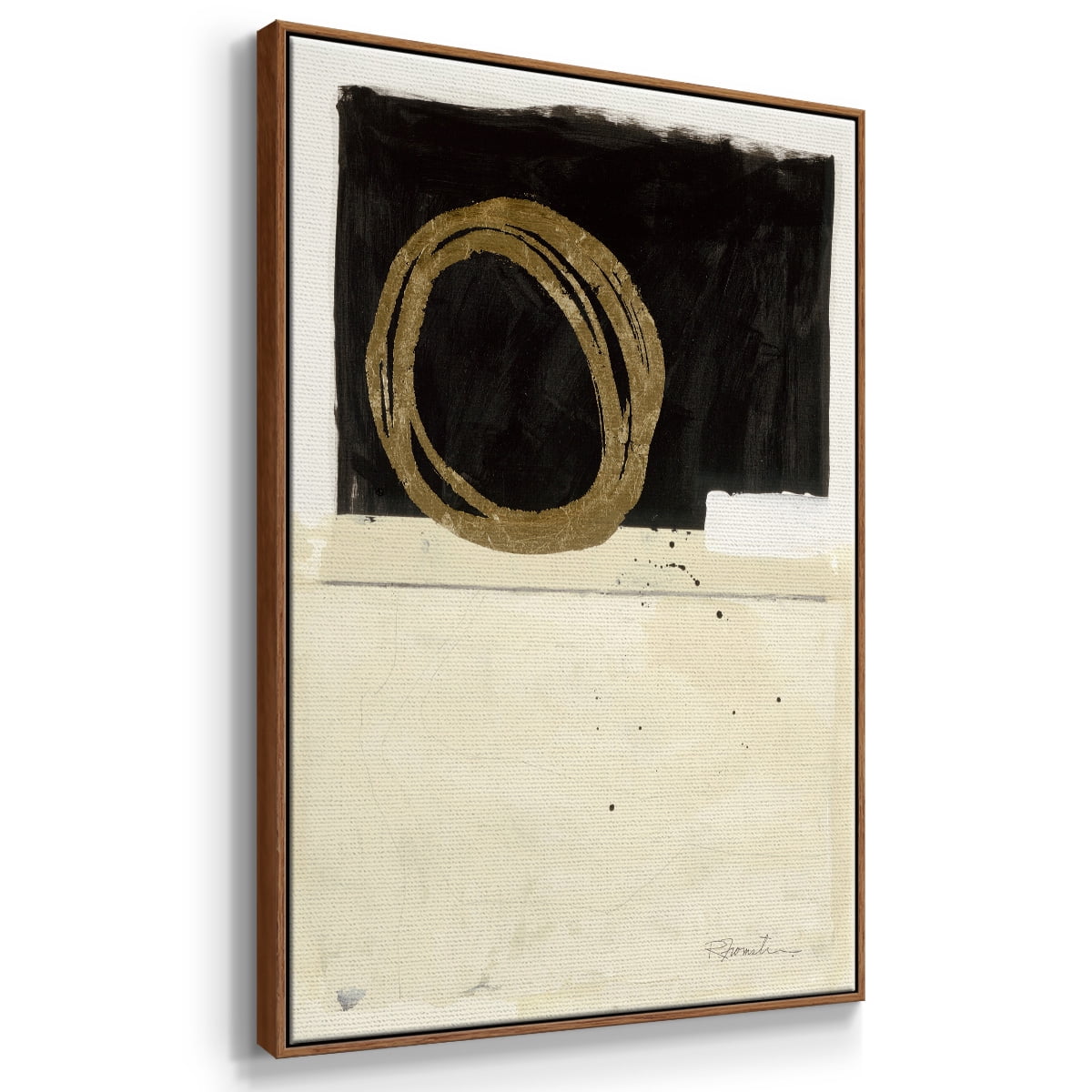 Standing Strong III Framed Premium Gallery Wrapped Canvas - Ready to Hang - 25 x 37 - Walnut Floating Frame