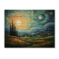 thumbnail image 3 of Designart "The Swaying Cypress A Van Gogh-Inspired Artwork II" Vangogh Print on Natural Pine Wood, 3 of 5