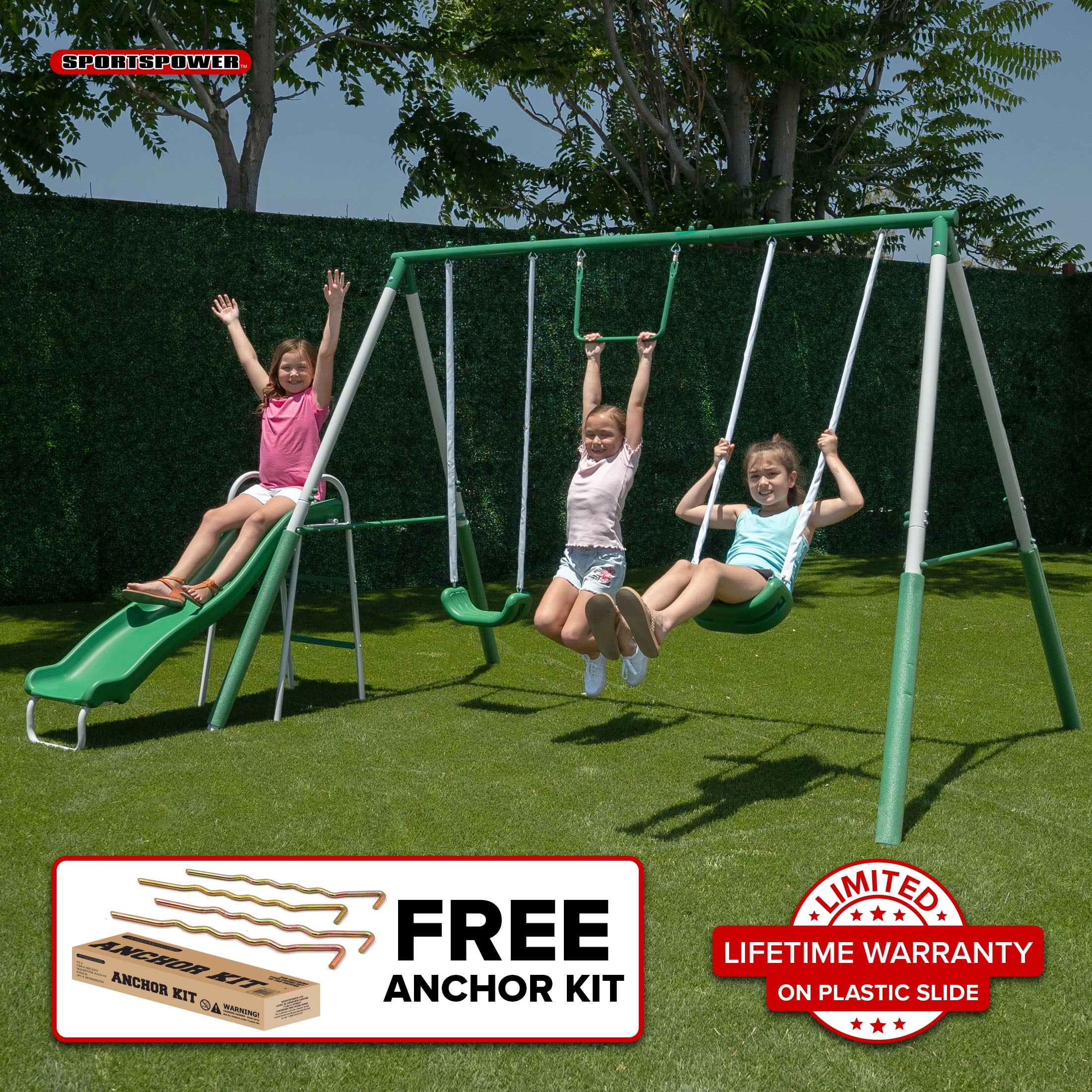 Sportspower Big Ridge Metal Swing Set - Walmart.com