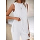 thumbnail image 5 of Pijama PRETTYGARDEN Conjunto de 2 Piezas con Shorts Lounge Blanco XL, 5 of 8