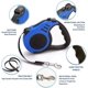 thumbnail image 2 of Retractable Dog Leash, Pet Walking Leash With Anti-slip Handle, Strong Nylon Tape, Tangle-free,one-handed One Button Lock & Release, Suitable For Smal, 2 of 4