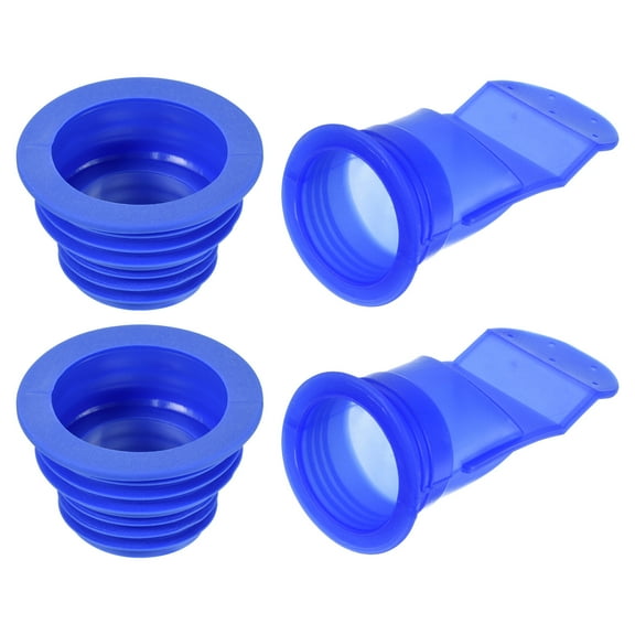 Uxcell Sewer Drain Pipe Sealing Plug with Blue Anti odor Core 2 Set
