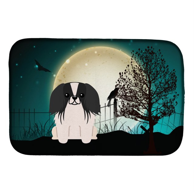 Alfombrilla para Secar Platos Caroline's Treasures Halloween Scary Pekingese 14 X 21
