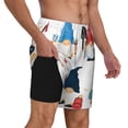 thumbnail image 2 of Gukieu School Cute Gnomes Print Men's Double Layer Sports Swim Trunks, Quick Dry Adjustable Waist Swim Shorts Swimwear-3X-Large, 2 of 6