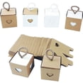 thumbnail image 2 of 30 cajas de regalo (exterior marrón e interior blanco), regalo de boda, 2 of 5
