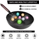 thumbnail image 3 of Wok Leidawn de acero al carbono 12.8 con tapa, juego de 11 piezas, 3 of 7