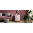 thumbnail image 2 of Sorbus 2 Drawers Nightstand Chest End-Table - Pink, 2 of 8