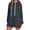 Grey, variant on IWRICH Women's Oversized Hoodie Dress Warmy Casual Pullover Tops Split Hem Drawstring Long Sweatshirt with Pocket RD2 XL