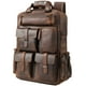 thumbnail image 1 of Mochila Masa Kawa de piel para hombre, vintage, 15.6 pulgadas, para portátil, marrón, 1 of 8