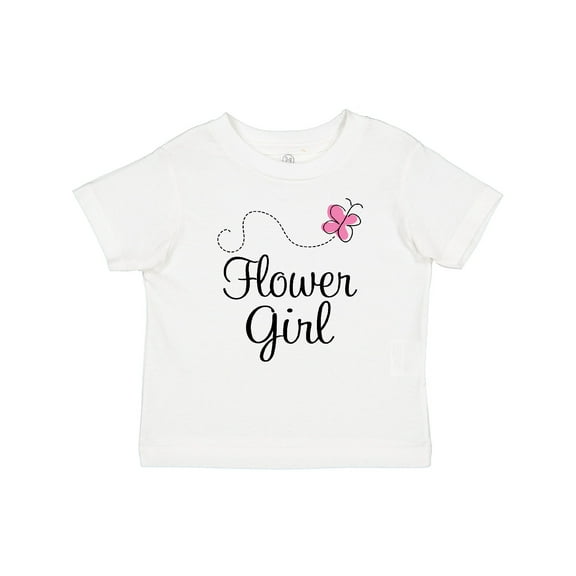 Inktastic Flower Girl Wedding Butterfly Girls Baby T-Shirt