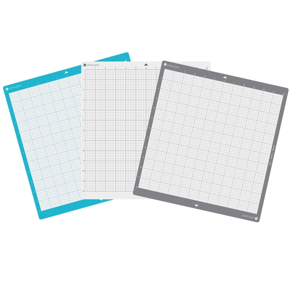 Silhouette Cameo Cutting Mats 3 Pack: Strong Grip, Regular Grip, & Light Grip