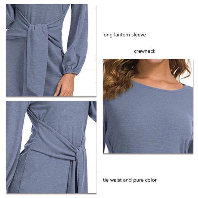 Vestido Corto De Manga Farol Larga, Vestido De Cóctel, Cómodo, Elegante, Elástico Para Citas ANGGREK Otros