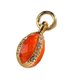 thumbnail image 2 of Esmalte huevo de Pascua encanto regalo decoración moda para pendiente collar llavero Naranja Sunnimix colgante encanto, 2 of 8