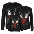 thumbnail image 3 of Clearance 2024!Family Matching Christmas Sweater Women 3D Print Polka Dot Xmas Sweatshirt Pullover Family Matching Sweatshirt, 3 of 5