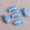 Blue, variant on U8MO 10pcs 19x10mm Fish Shape Handmade Glossy Glazed Ceramic Porcelain Loose Beads-Orange