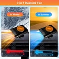 thumbnail image 2 of Calentador de coche Yiishuiil, 12 V, 200 W, parabrisas giratorio 360°, naranja, 2 of 7