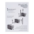 thumbnail image 6 of MIKASA GOURMET BASICS AVILLA PICNIC CADDY ANTIQUE BLACK FINISH, 6 of 9