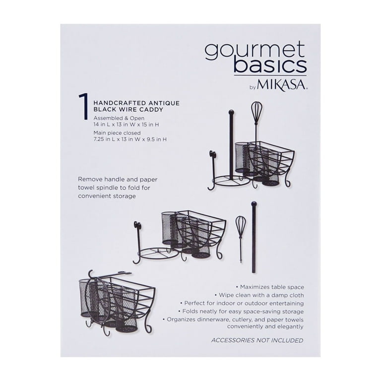 Gourmet Basics by Mikasa 14in White Paper Towel Holder