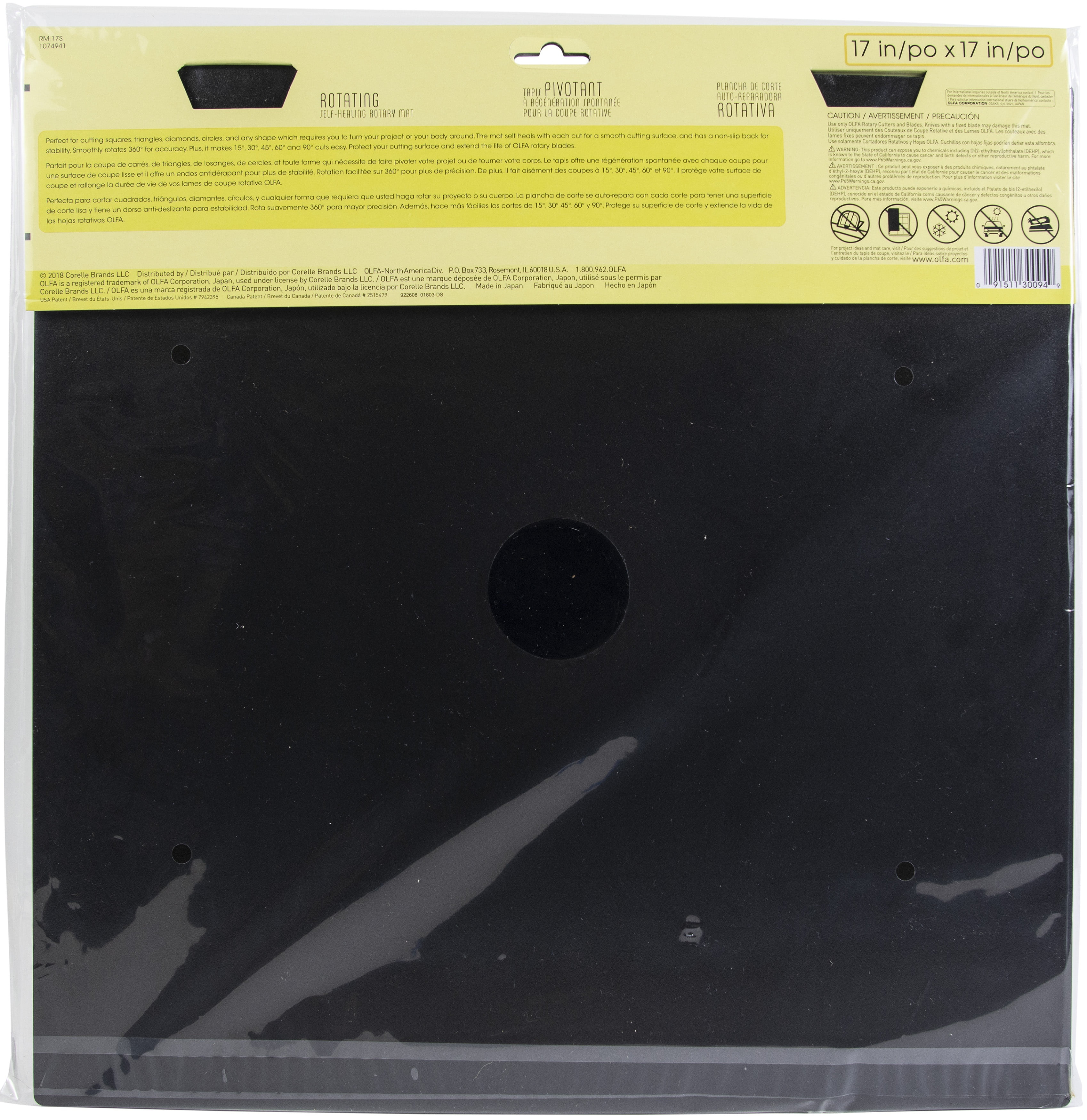 OLFA Spinning Rotary Mat 17"X17"-