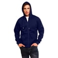 thumbnail image 1 of Sudadera Hoodie Unisex Azul Marino con Cierre, Capucha, Cangurera, Calientita, Casual, Abrigo, Chamarra Dahirim Store HDJ1912AZM, 1 of 4
