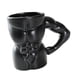 thumbnail image 5 of Taza de cerámica para café, ligera y novedosa, para bebidas frías o calientes. Negro, 5 of 9