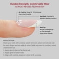 thumbnail image 5 of KISS Acrylic French False Nails Kit, Long Coffin Wide Fit Design Nail, Classic White Color French Tip Nails, Ready to Wear Gel & Manicure Stick included, Long-Lasting Convenient & Easy to Apply, 5 of 6