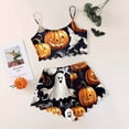 thumbnail image 3 of FEIFLY Women Halloween Cartoon Print Sleeveless Pajama Sets Camis Tops Shorts Sets Trends Cute Loungewear Sleepwear Pj Sets, 3 of 3