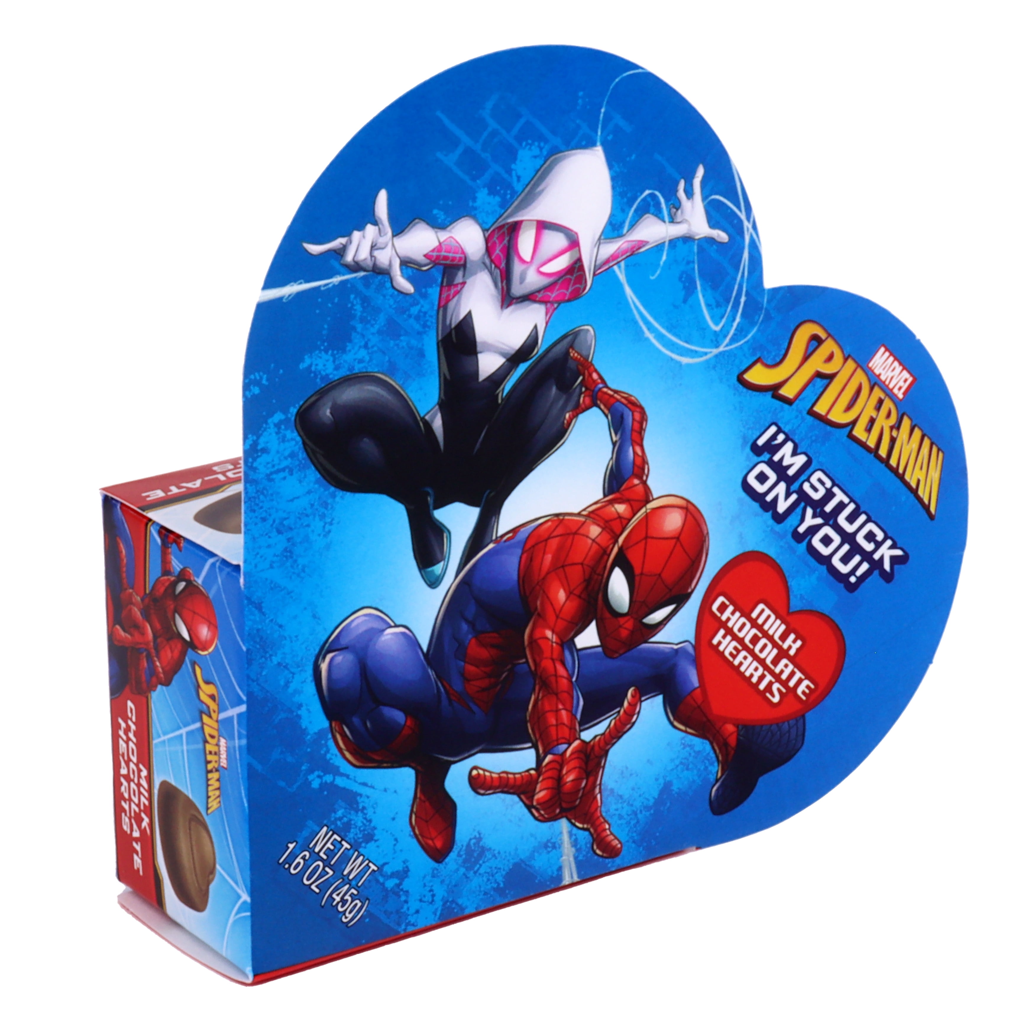 Frankford Marvel Spiderman Valentine's Day Milk Chocolate Heart Box, 1.6oz