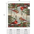 thumbnail image 5 of Christmas Red Birds Mailbox Covers, Winter Magnetic Post Box Cover Wraps Standard Size 21x18 in for Garden Yard Decor, 5 of 7