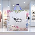 thumbnail image 4 of Bolsas de plástico moradas Q Crafts Floral Thank You, paquete de 50, 4 of 5