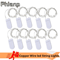 thumbnail image 2 of 10 piezas de 1 m, 2 m, 3 m, 5 m, cadena de luces LED de alambre de cobre, iluminación navideña, guirnalda de hadas para árbol de Navidad, decoración de bodas y fiestas, lámpara, 2 of 5