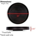 thumbnail image 4 of BirdRock Home 18" Wooden Lazy Susan - Black Wood with Iron Accents, 4 of 4