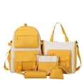 thumbnail image 3 of ibiyuan Cute Backpack Teen Comfortable Bookbags with Large Pockets Cute Bow Back To School Spacious Storage Daypack for Daycare Travel,One Size,Yellow, 3 of 4