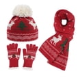 thumbnail image 1 of Women's Winter Knitted Hat with Ear Warm Wool Blend European Style Christmas Accessory for Cold Weather, 1 of 9