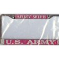 thumbnail image 2 of Cadre de Plaque d'Immatriculation U.S. Army Wife Chrome, 2 of 2