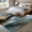 Turquoise, variant on Area Rug for Living Room, Turquoise Gradient Non-Slip Indoor Large Carpet for Bedroom/Dining Room, Abstract Modern Luxury Ombre Painting Washable Low-Profile Rectangle Floor Runner Rugs - 5 x 7 Ft