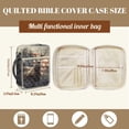 thumbnail image 5 of FOR U DESIGNS Deer American Flag Print Bible Cover for Women Men Bible Case Large Capacity Church Bag Bible Protective Tote Bag Bible Organizer Case with Zipper Pocket, 5 of 7