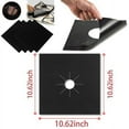 thumbnail image 4 of 4Pcs Stove Burner Covers   Reusable Square Gas Range Protector Heat Resistant Non-stick Stove Liner Covers for Kitchen Easy to Clean 11‘‘ x 11‘‘, 4 of 9