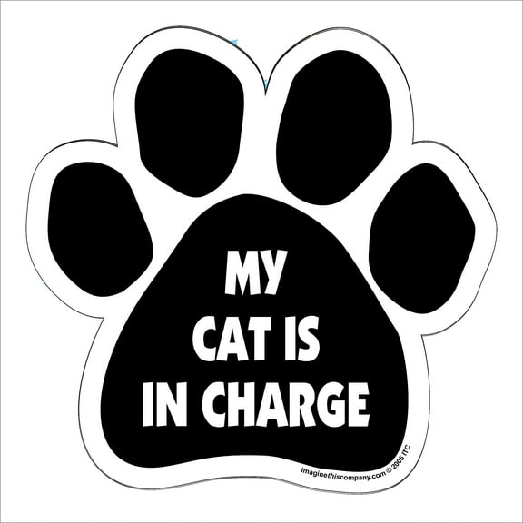 My Cat is in Charge Paw Magnet