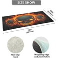 thumbnail image 3 of Bath Mat, Soft Absorbent Bath Rug, Fire Skulls Bath Mats for Bathroom, Living Room Bedroom Home Floor Mat, Bath Mat for Tub Non Slip 20 x 39 Inch Home Decor, 3 of 7