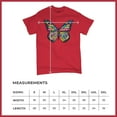 thumbnail image 5 of Tee Hunt Colorful Neon Butterfly T-Shirt Dean Russo Beautiful Nature Men's Tee, Red, 4X-Large, 5 of 5